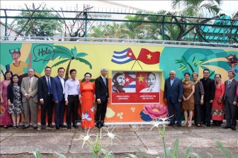 Khánh thành công trình tranh vẽ cổ động về tình hữu nghị nhân dân Việt Nam - Cuba