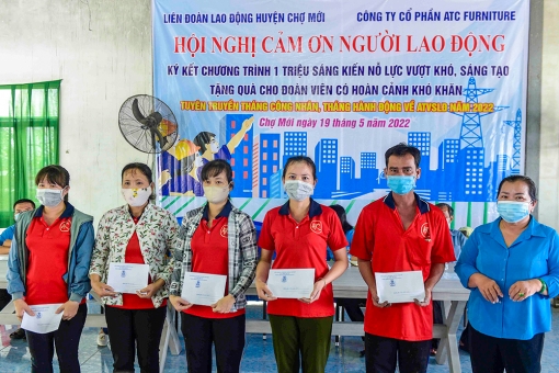 Liên đoàn Lao động huyện Chợ Mới tổ chức hội nghị cảm ơn người lao động năm 2022