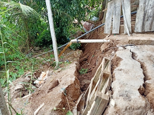 Khẩn trương khắc phục sạt lở ở Quốc Thái