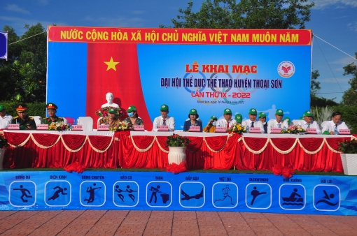 Khai mạc Đại hội Thể dục – thể thao huyện Thoại Sơn lần IX/2022