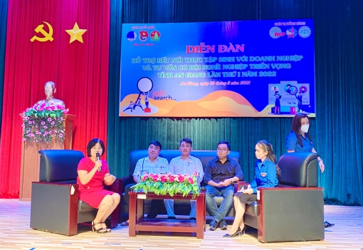 Tổ chức diễn đàn “Hỗ trợ kết nối thực tập sinh với doanh nghiệp và tư vấn cơ hội nghề nghiệp triển vọng” tỉnh An Giang lần thứ I năm 2022