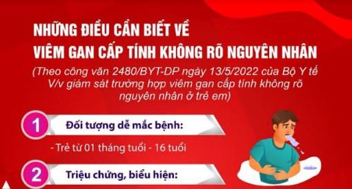 An Giang tăng cường giám sát các trường hợp viêm gan cấp tính không rõ nguyên nhân ở trẻ em