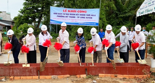 Khởi công xây dựng khu nhà Đại đoàn kết phường Mỹ Thạnh