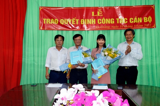Trao quyết định bổ nhiệm chức danh lãnh đạo Trung tâm Pháp y tỉnh An Giang