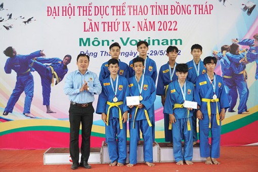 Đồng Tháp: Huyện Tháp Mười khẳng định thế mạnh môn Vovinam