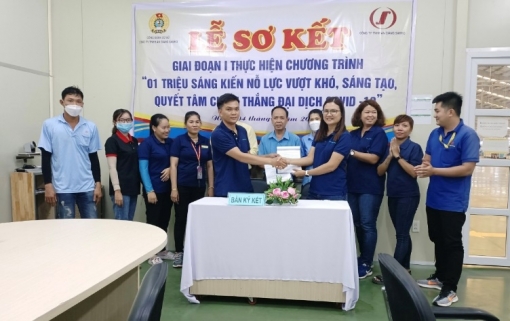 Công đoàn cơ sở Công ty TNHH An Giang Samho sơ kết Chương trình thi đua "1 triệu sáng kiến"