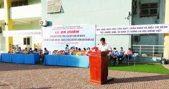 UBND huyện Tri Tôn ra quân chiến dịch truyền thông sức khỏe sinh sản