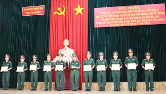 Đảng ủy Quân sự tỉnh An Giang đảm bảo tốt công tác hậu cần, tài chính