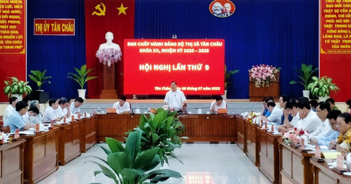 Hội nghị lần thứ 9, Ban Chấp hành Đảng bộ TX. Tân Châu khóa XII (nhiệm kỳ 2020 – 2025)