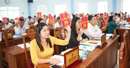 Kỳ họp thứ 6 HĐND huyện Chợ Mới thông qua 9 nghị quyết quan trọng