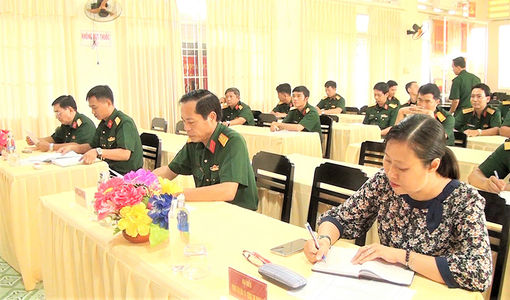 Ban Chỉ huy Quân sự TP. Châu Đốc tổng kết 30 năm thực hiện cuộc vận động xây dựng môi trường văn hóa trong lực lượng vũ trang