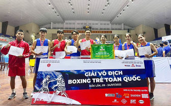 An Giang hạng 3 toàn đoàn nữ nhóm tuổi 17-18 Giải vô địch Boxing trẻ toàn quốc năm 2022