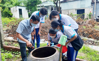 Huyện Tịnh Biên phát động chiến dịch diệt lăng quăng phòng, chống dịch bệnh sốt xuất huyết đợt 1 năm 2022