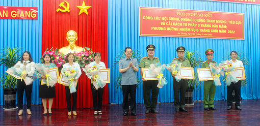 An Giang tăng cường công tác nội chính, phòng, chống tham nhũng, tiêu cực và cải cách tư pháp