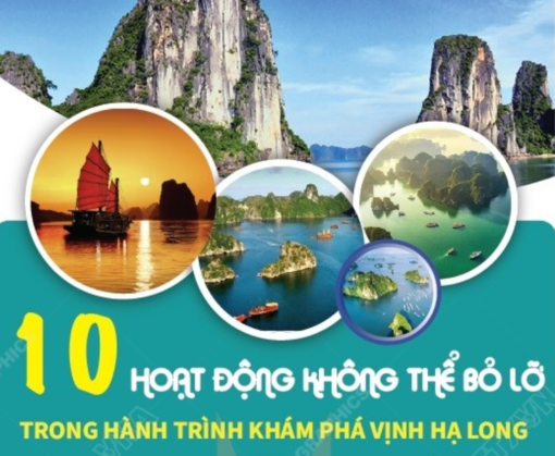 10 hoạt động không thể bỏ lỡ trong hành trình khám phá Vịnh Hạ Long