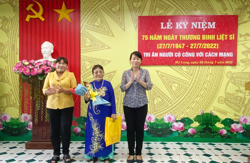 UBND phường Mỹ Long họp mặt kỷ niệm Ngày Thương binh – Liệt sĩ và tri ân người có công với cách mạng
