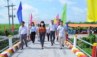 Phú Tân thực hiện nhiều công trình chào mừng 190 năm thành lập tỉnh