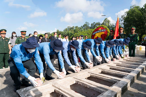 An Giang: Cải táng 68 hài cốt liệt sĩ hy sinh trong chiến tranh