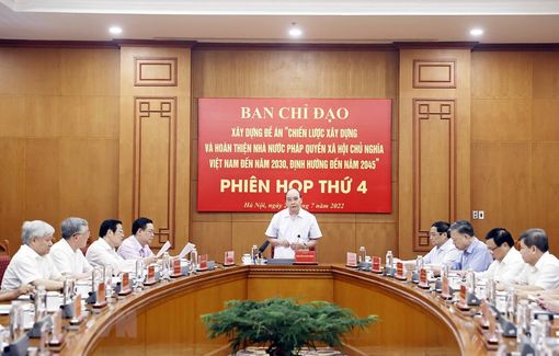 Phiên họp Ban Chỉ đạo xây dựng Đề án hoàn thiện Nhà nước pháp quyền