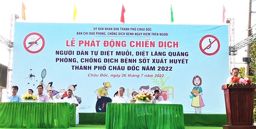 TP. Châu Đốc ra quân diệt lăng quăng, phòng, chống sốt xuất huyết