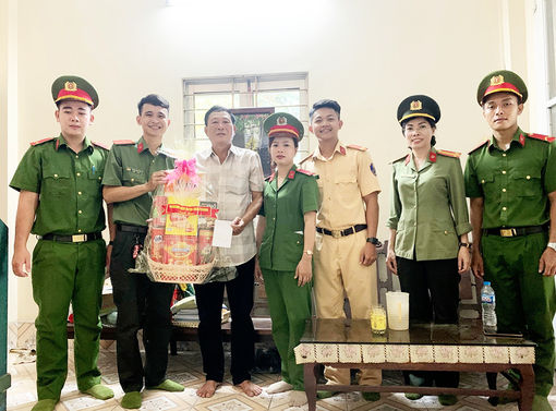 Công an huyện Châu Thành thực hiện đền ơn đáp nghĩa