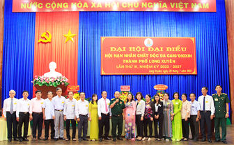 Ông Trần Văn Võ tái đắc cử chức Chủ tịch Hội Nạn nhân chất độc da cam/Dioxin TP. Long Xuyên