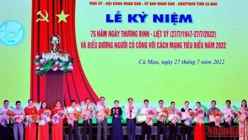 Cà Mau vinh danh, tri ân người có công