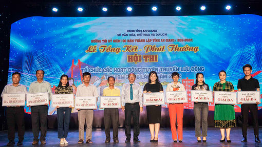 Trao giải Hội thi Tổ chức các hoạt động tuyên truyền lưu động tỉnh An Giang lần II/2022