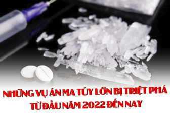 Những vụ án ma túy lớn bị triệt phá từ đầu năm 2022 đến nay