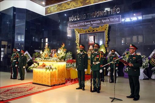 Lễ Truy điệu và an táng Anh hùng LLVT Kostas Sarantidis - Nguyễn Văn Lập