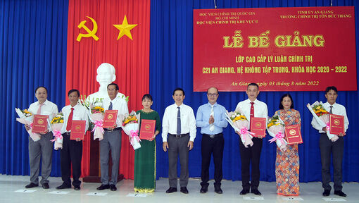 An Giang: 56 học viên hoàn thành lớp cao cấp lý luận chính trị