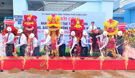 UBND TP. Châu Đốc khởi công nâng cấp, cải tạo nhiều tuyến đường