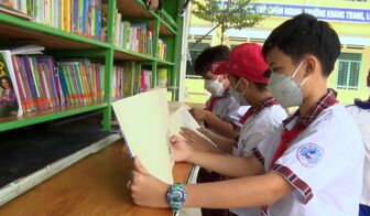 “Thư viện lưu động” phục vụ học sinh nông thôn trong dịp hè tại Phú Tân