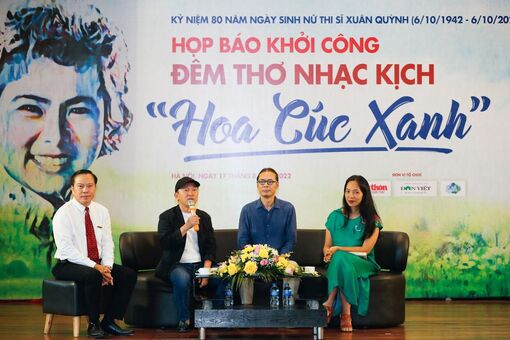 Đêm thơ - nhạc - kịch 'Hoa cúc xanh' kỷ niệm 80 năm ngày sinh thi sỹ Xuân Quỳnh