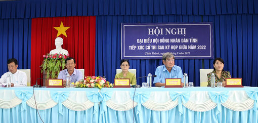 Tổ Đại biểu HĐND tỉnh An Giang tiếp xúc cử tri sau kỳ họp giữa năm 2022 chuyên đề “Công tác giáo dục và đào tạo”