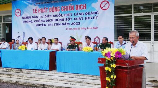 UBND huyện Tri Tôn phát động toàn dân phòng, chống sốt xuất huyết