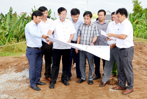 Kiểm tra các công trình trọng điểm 2 huyện An Phú, Phú Tân, TX. Tân Châu và TP. Châu Đốc