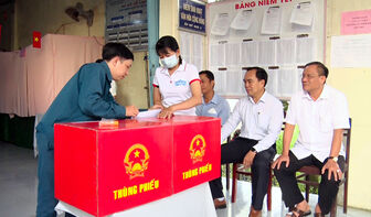 Ngày hội bầu cử Trưởng ban Nhân dân khóm, ấp tại huyện Phú Tân