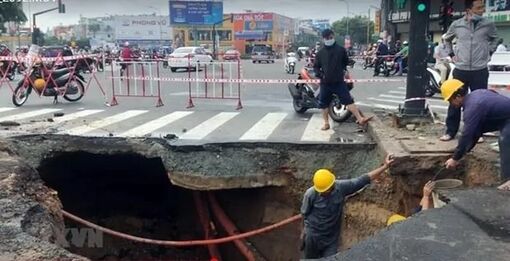 TP.HCM: Khẩn trương tìm cách khắc phục tình trạng sụt lún
