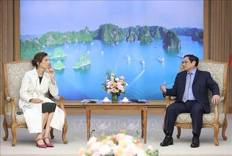 Thủ tướng Phạm Minh Chính tiếp Tổng Giám đốc UNESCO Audrey Azoulay