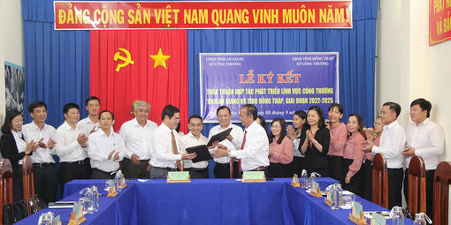 Sở Công Thương An Giang và Sở Công Thương Đồng Tháp ký kết hợp tác phát triển lĩnh vực công thương giai đoạn 2022-2025
