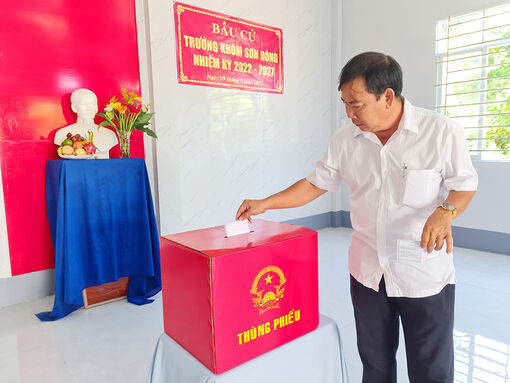 Tịnh Biên bầu cử trưởng ấp, khóm nhiệm kỳ 2022-2027