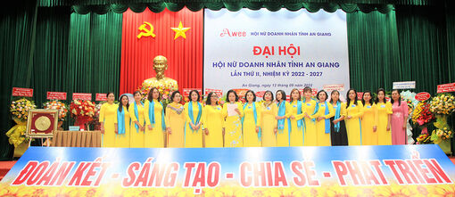 Bà Huỳnh Thị Ri tái đắc cử Chủ tịch Hội Nữ doanh nhân tỉnh An Giang lần thứ II (nhiệm kỳ 2022-2027)