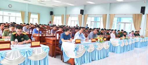 Triển khai diễn tập phòng, chống thiên tai huyện Châu Thành
