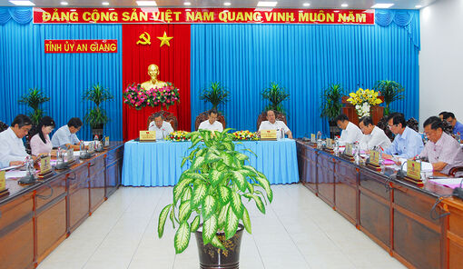 Ban Thường vụ Tỉnh ủy An Giang cho ý kiến nhiều nội dung quan trọng