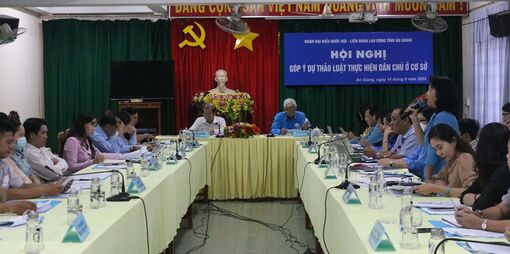 Góp ý dự thảo Luật Thực hiện dân chủ ở cơ sở