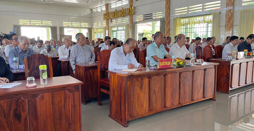 Ban Thường trực UBMTTQVN tỉnh An Giang đối thoại với Ban Trị sự Giáo hội Phật giáo Hòa Hảo cơ sở