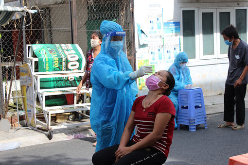 An Giang lấy mẫu tầm soát cộng đồng sự lưu hành virus SARS-CoV-2