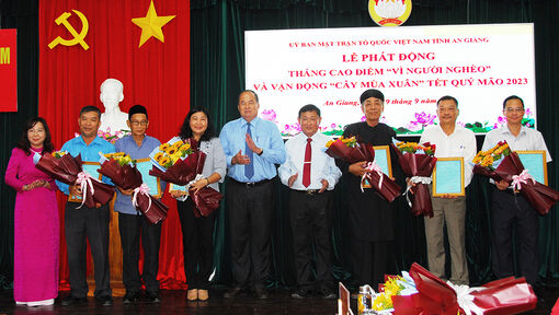 An Giang phát động Tháng cao điểm “Vì người nghèo” và vận động “Cây mùa Xuân” Tết Quý Mão 2023