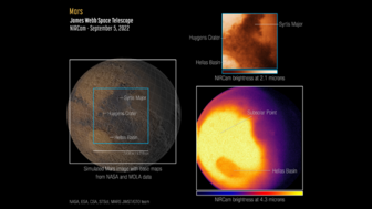 NASA công bố bức ảnh đầu tiên của James Webb về hình ảnh Sao Hỏa